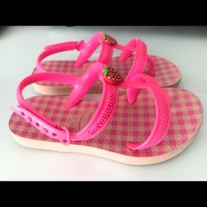 Havaianas Girls Sandals Flip Flops Kids Size 10